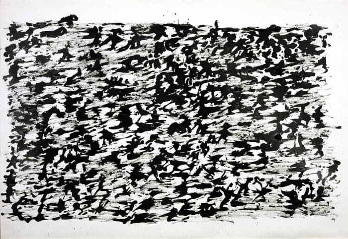 Untitled Chinese Ink Drawing — Henri Michaux