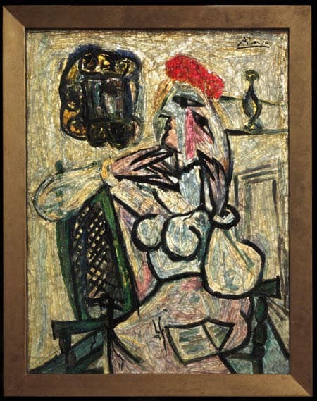 Seated Woman with Red Hat — Pablo Picasso