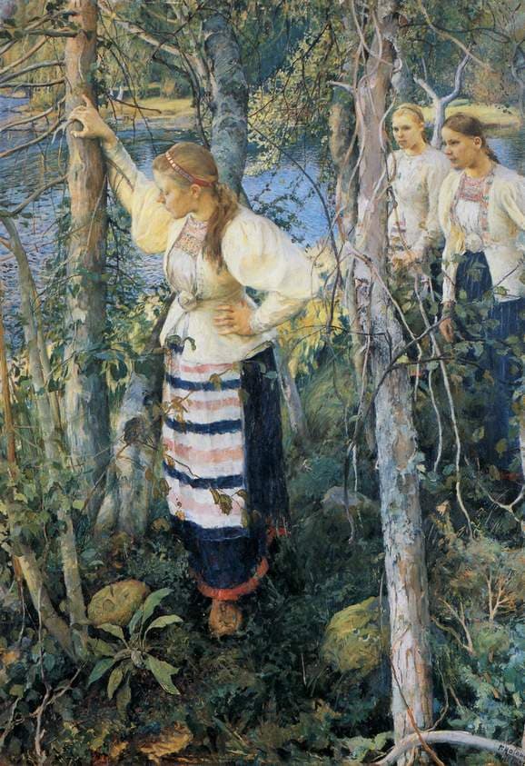 Neiet niemien nenissä — Pekka Halonen