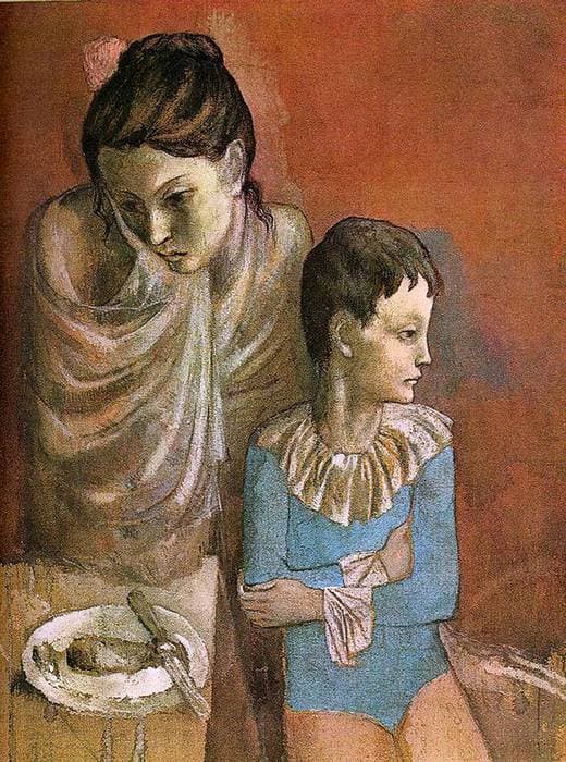 Mother and child (Baladins) — Pablo Picasso