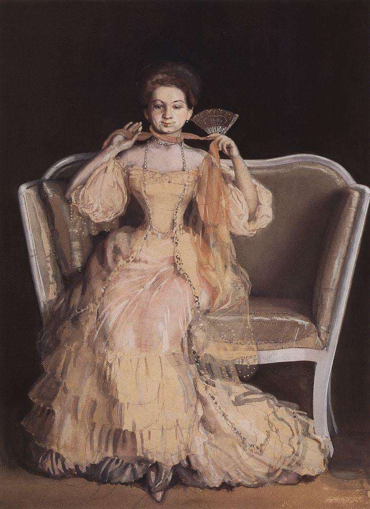 Lady in Pink — Konstantin Somov