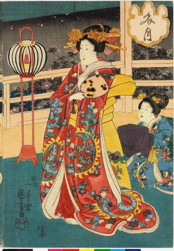 The Sixth Month (Right) — Utagawa Kuniyoshi