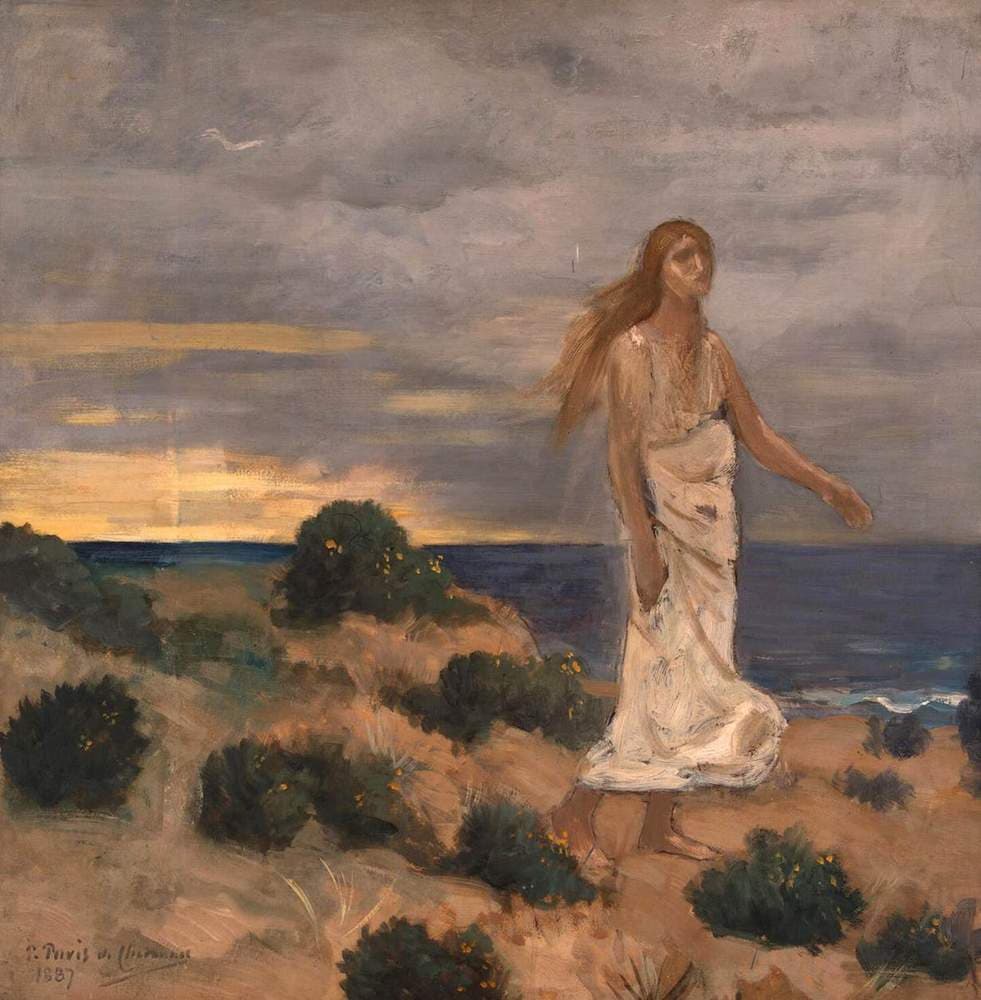 Woman by the Sea — Pierre Puvis de Chavannes