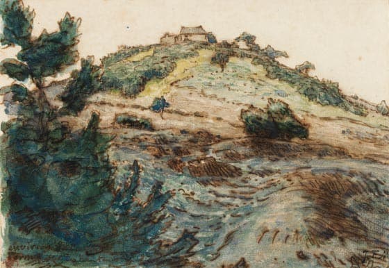 The Farm on the Hill — Jean-François Millet