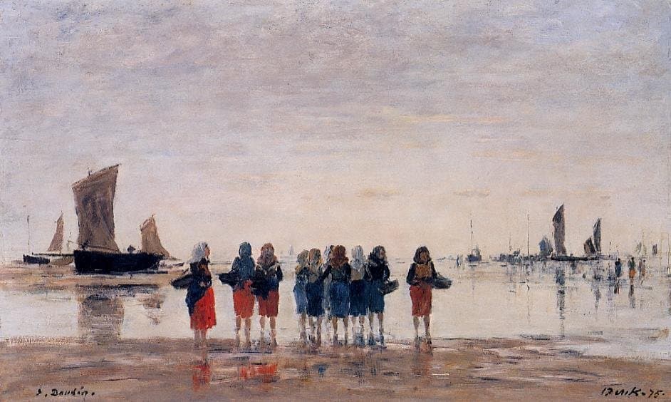 Fisherwomen at Berck — Eugène Boudin