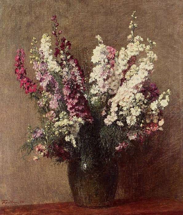 Larkspur — Henri Fantin-Latour