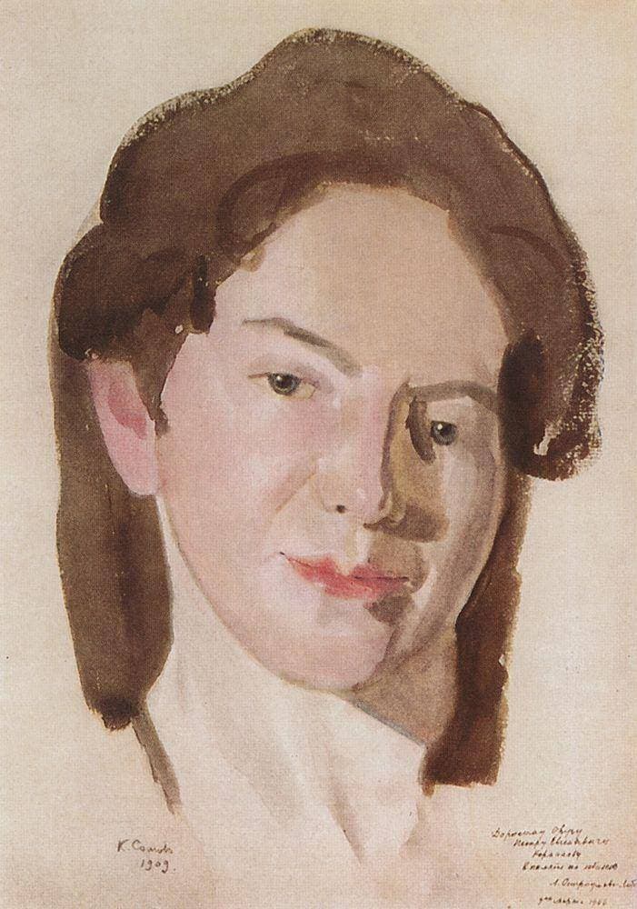 Portrait of A. Ostroumova-Lebedeva — Konstantin Somov