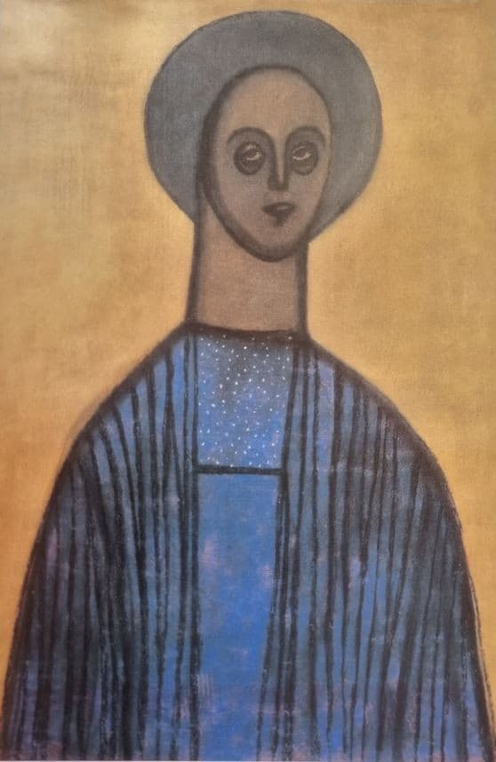 Vajda Lajos Icon Self Portrait, 1936 Pastell on Paper, 90x60cm — Lajos Vajda