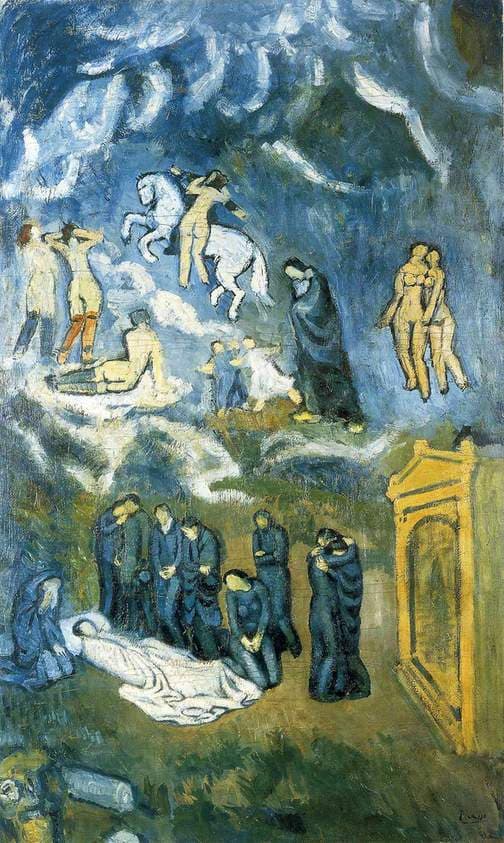 Evocation (The Burial of Casagemas) — Pablo Picasso
