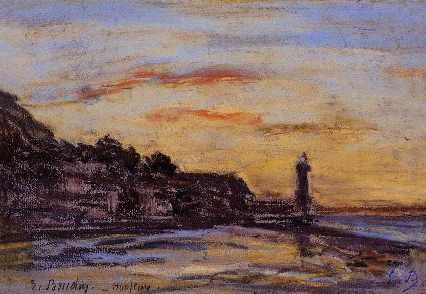The Honfleur Lighthouse — Eugène Boudin