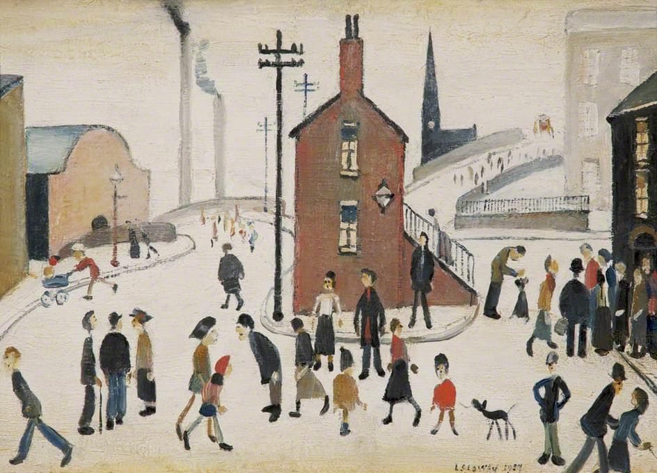 Street Scene — L.S. Lowry
