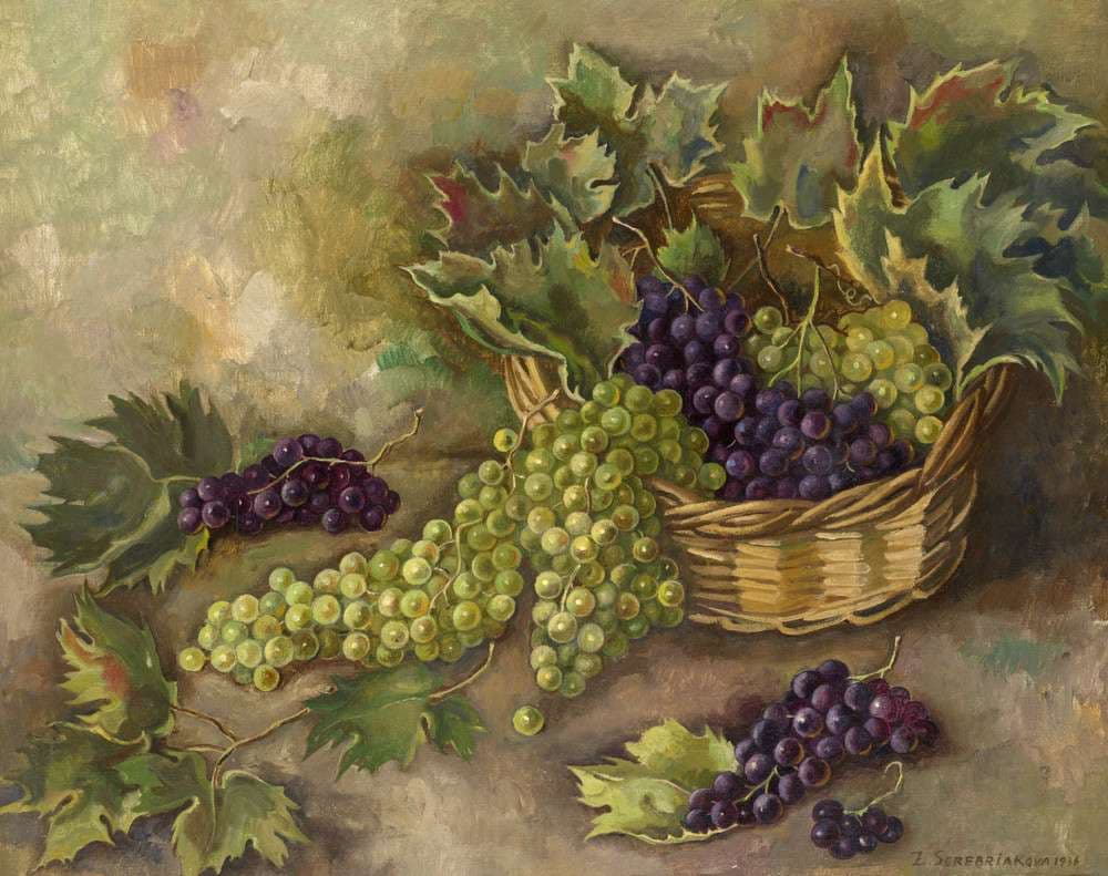 Still Life with Grapes — Zinaida Serebriakova