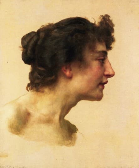 Study of the Head of Elize — William-Adolphe Bouguereau