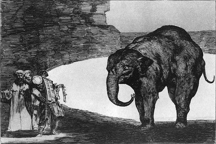 Other laws by the people or beast Absurdity — Francisco Goya