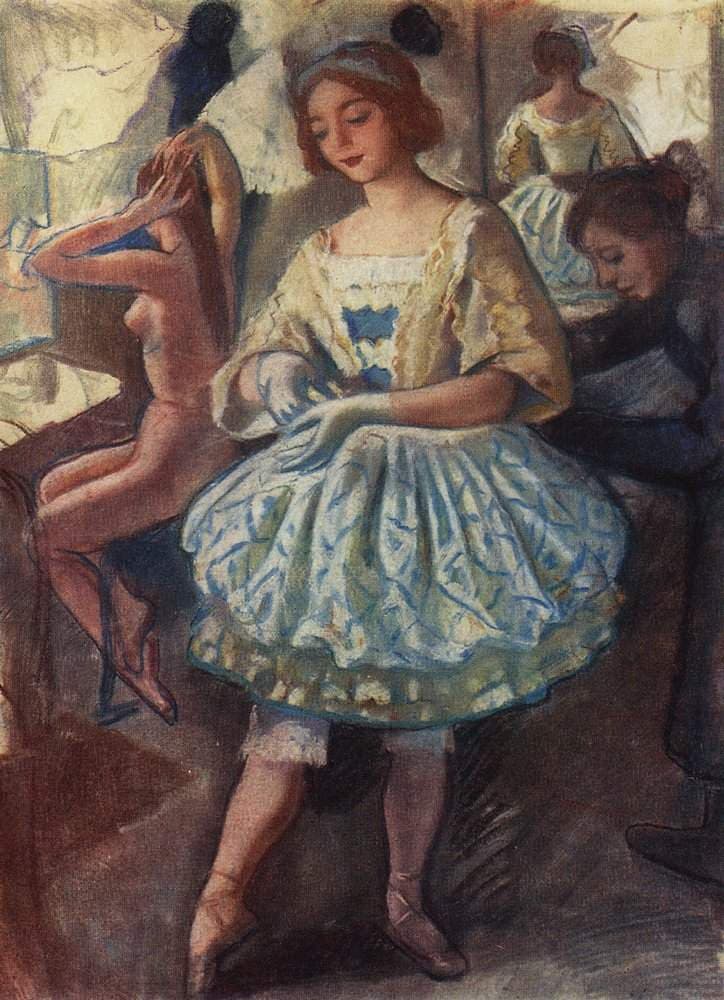 Portrait of a ballerina E.A. Svekis — Zinaida Serebriakova