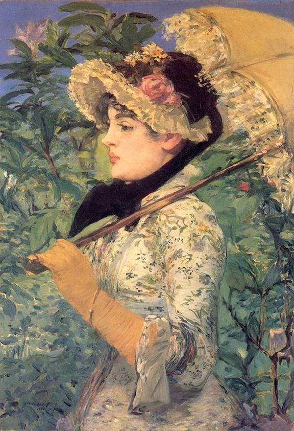 Spring (Study of Jeanne Demarsy) — Édouard Manet