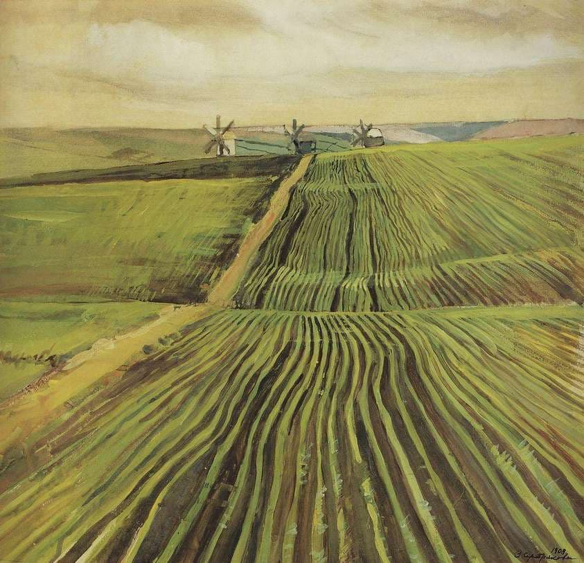 Green autumn — Zinaida Serebriakova