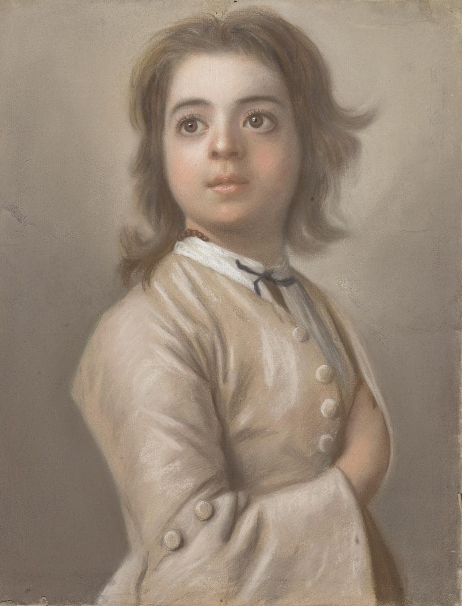 Half-life study of a boy — Jean-Étienne Liotard