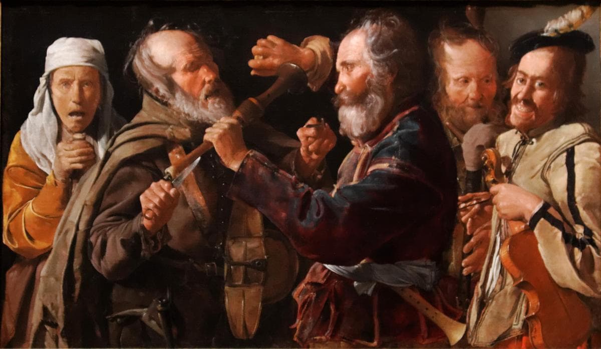 The Beggars' Brawl — Georges de La Tour