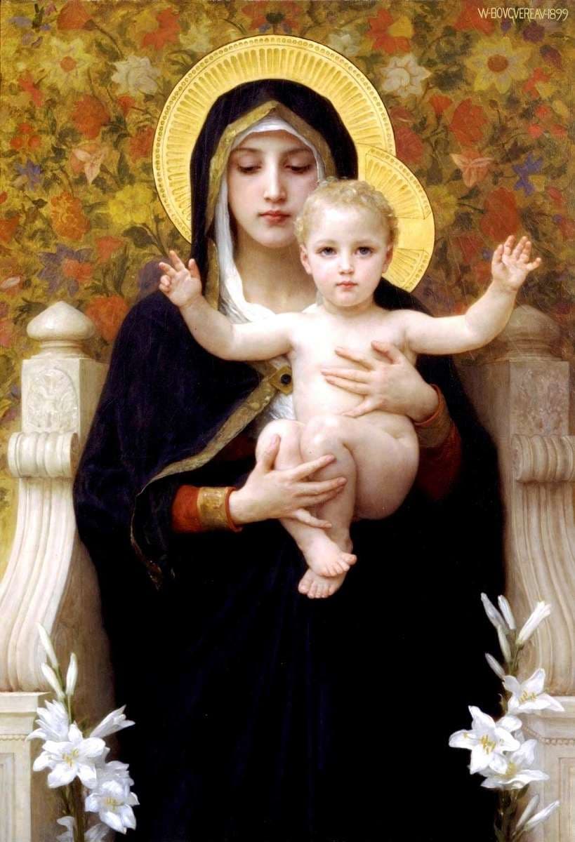 The Madonna of the Lilies — William-Adolphe Bouguereau