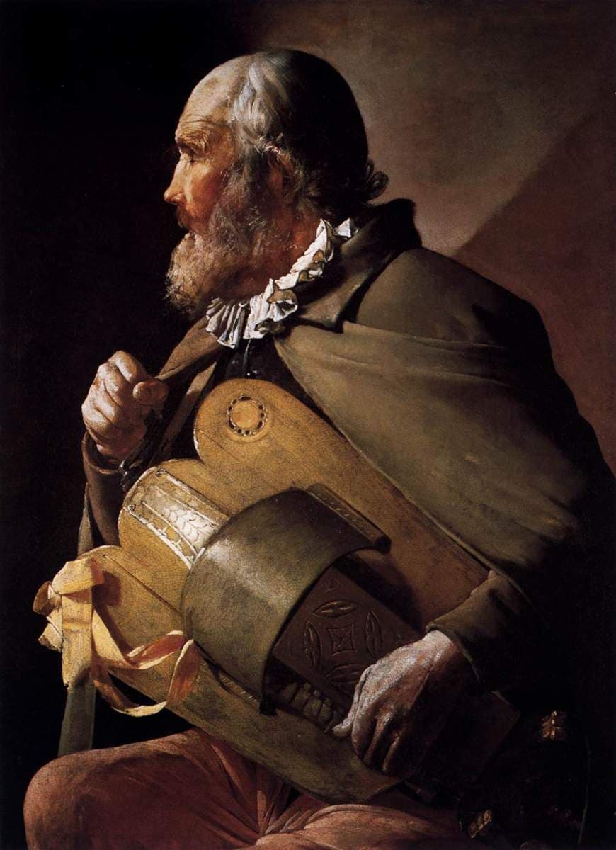 The Blind Hurdy Gurdy Player — Georges de La Tour