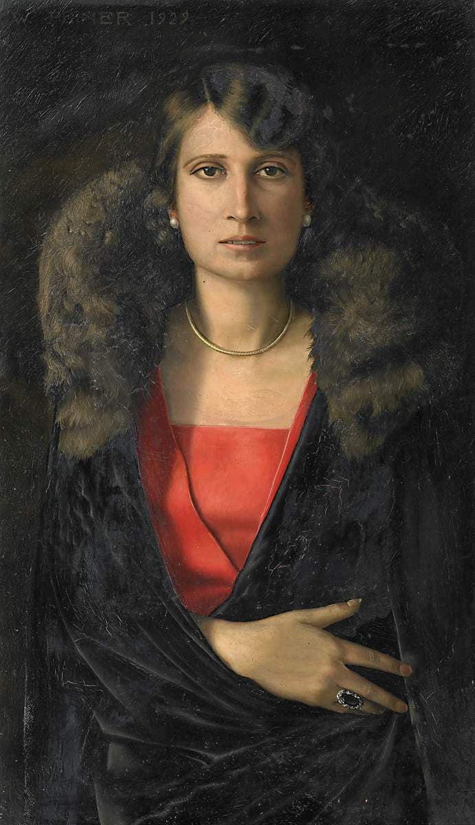 Portrait of Frau K. (Frau Krupsig) — Werner Peiner