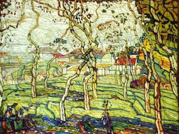 Spring in Kyiv`s Kurenivka District — Abraham Manievich