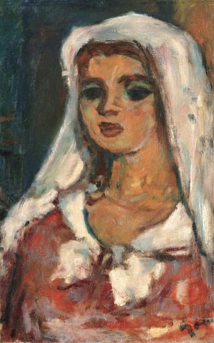 Bela Czóbel , Women with White Veil, 1939 — Béla Czóbel