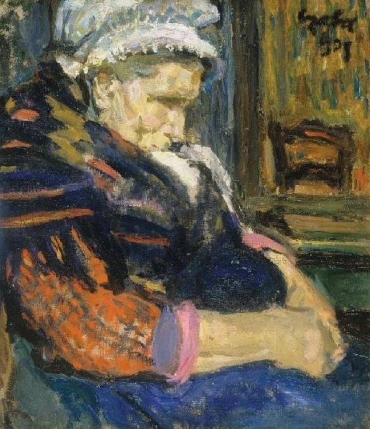 Bruggi Öregasszony — Béla Czóbel
