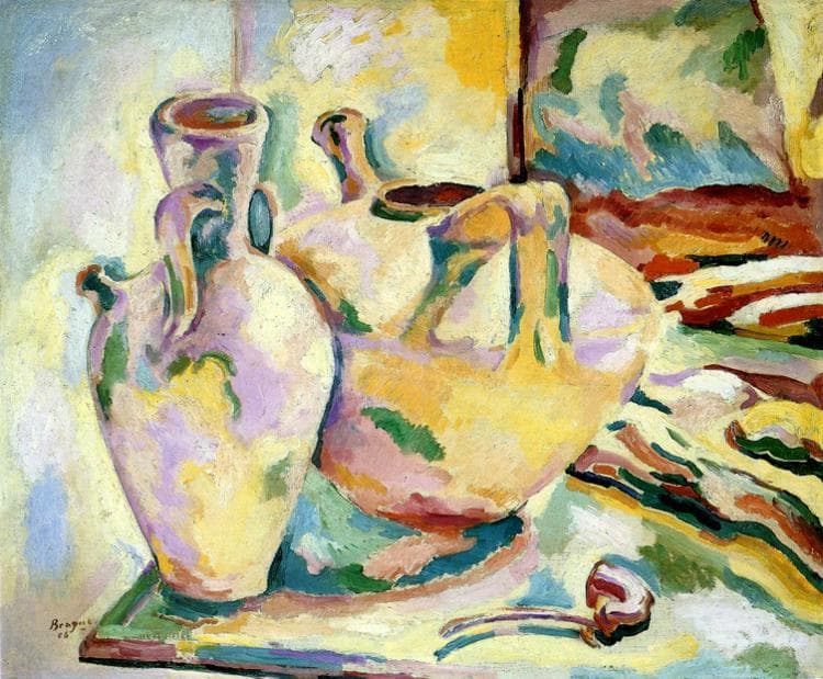 Still Life with Jugs and Pipe — Georges Braque