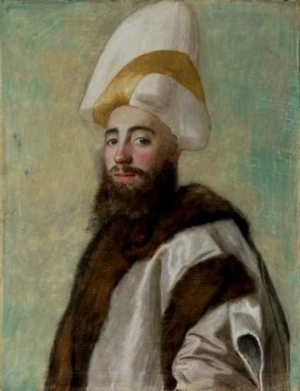 Portrait of a Grand Vizier of Ottoman Empire, (probably Hekimoğlu Ali Pasha) — Jean-Étienne Liotard