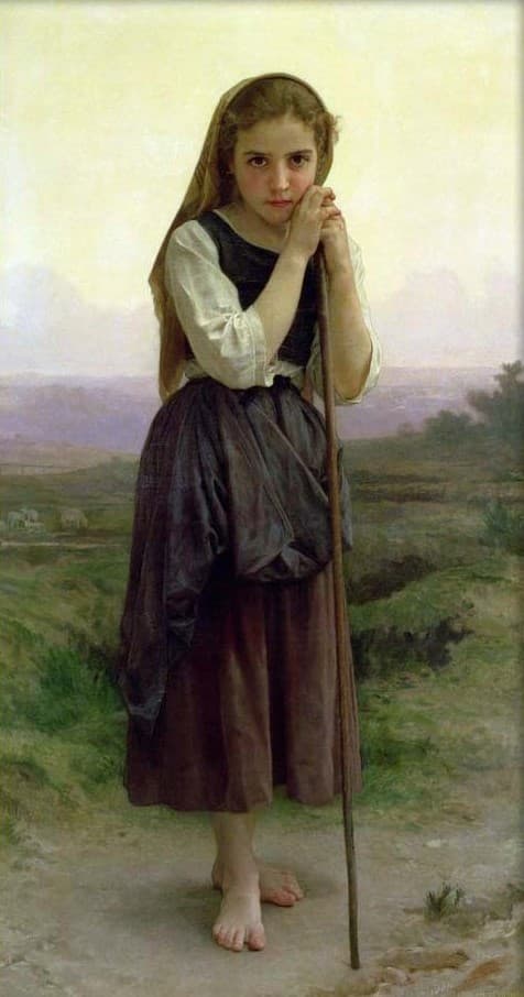 A Little Shepherdess — William-Adolphe Bouguereau