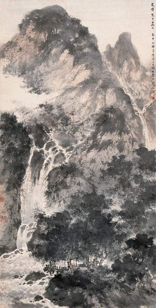Gathering in Mountains — Fu Baoshi
