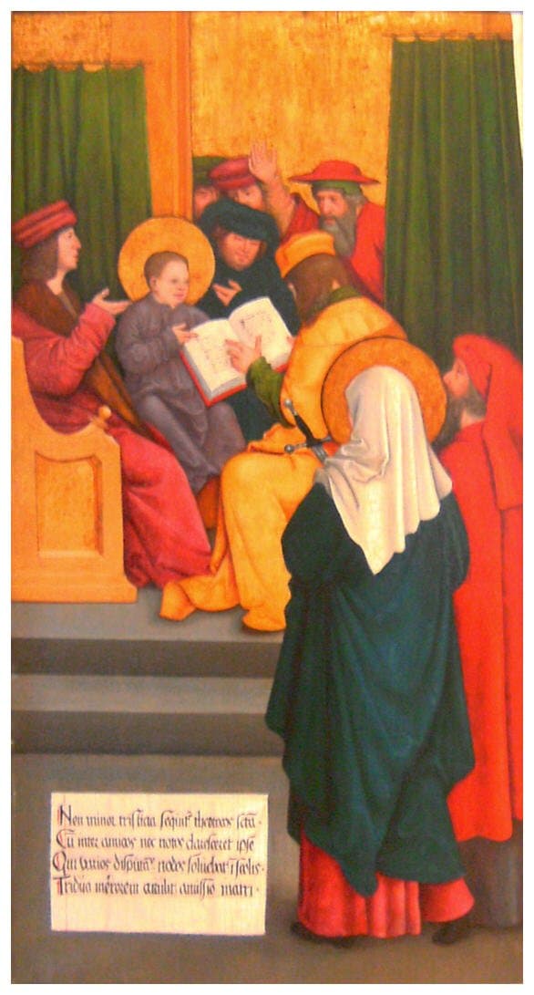 Twelve-year-old Jesus in the Temple — Bernhard Strigel