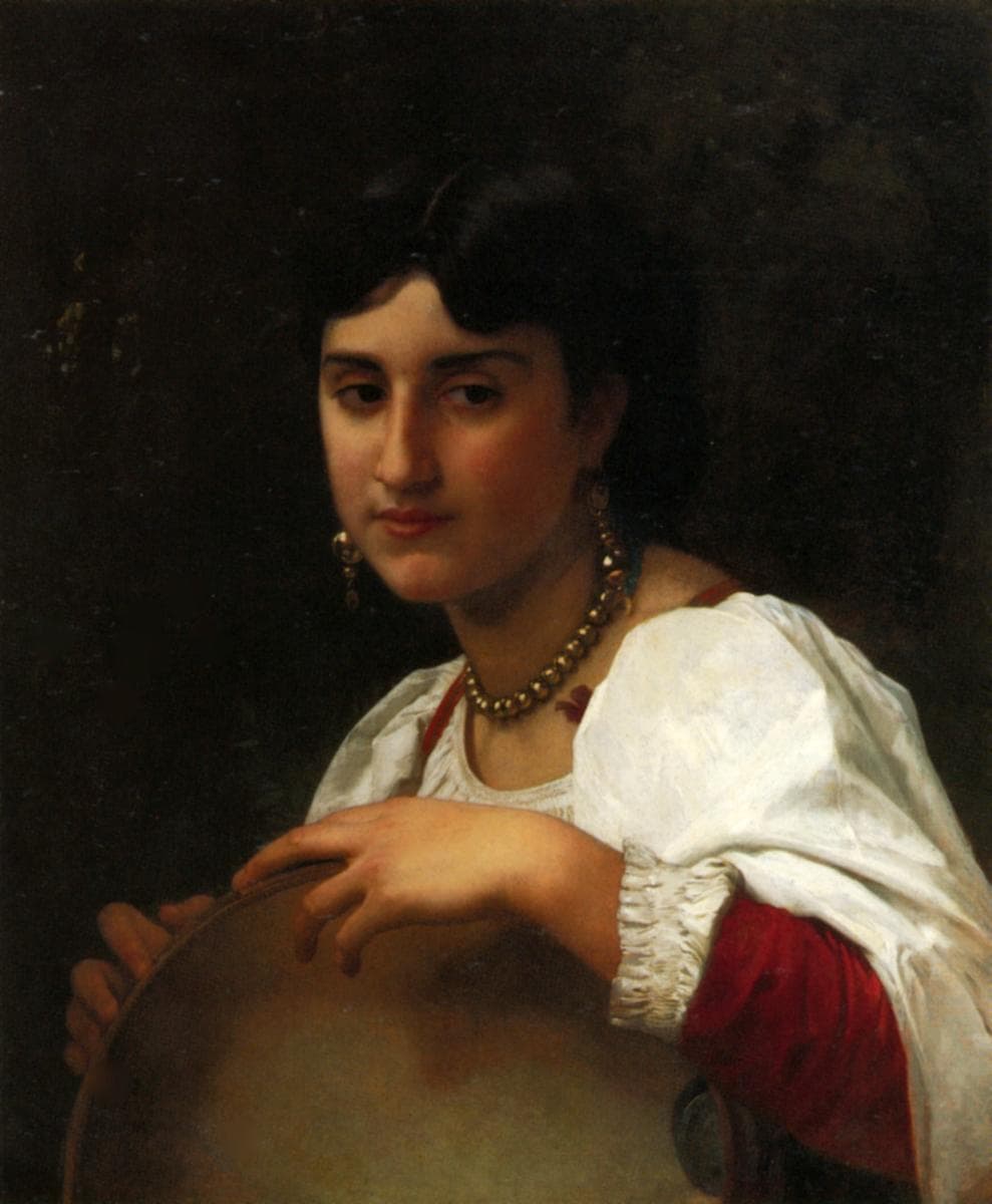 The Italian tambourine — William-Adolphe Bouguereau