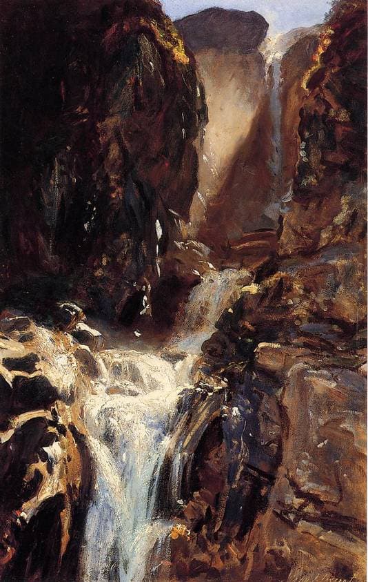 A Waterfall — John Singer Sargent