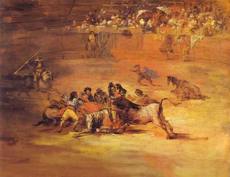 Scene of a bullfight — Francisco Goya