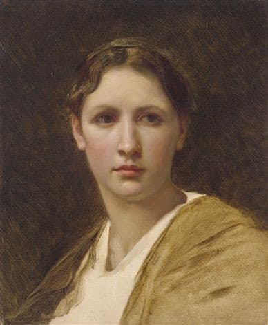 Head study — William-Adolphe Bouguereau