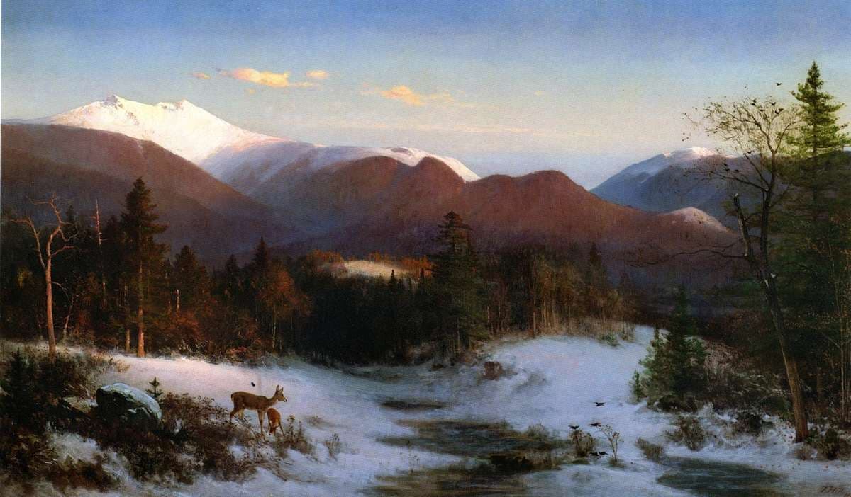 Mount Lafayette in Winter — Thomas Hill