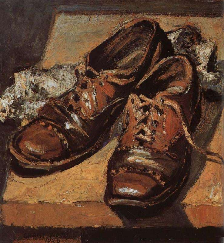 Old shoes — Grant Wood