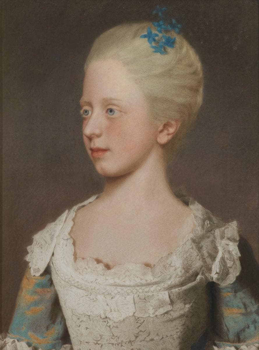 Portrait of Princess Elizabeth Caroline — Jean-Étienne Liotard