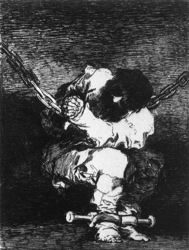 The Captivity is as Barbarous as the Crime — Francisco Goya