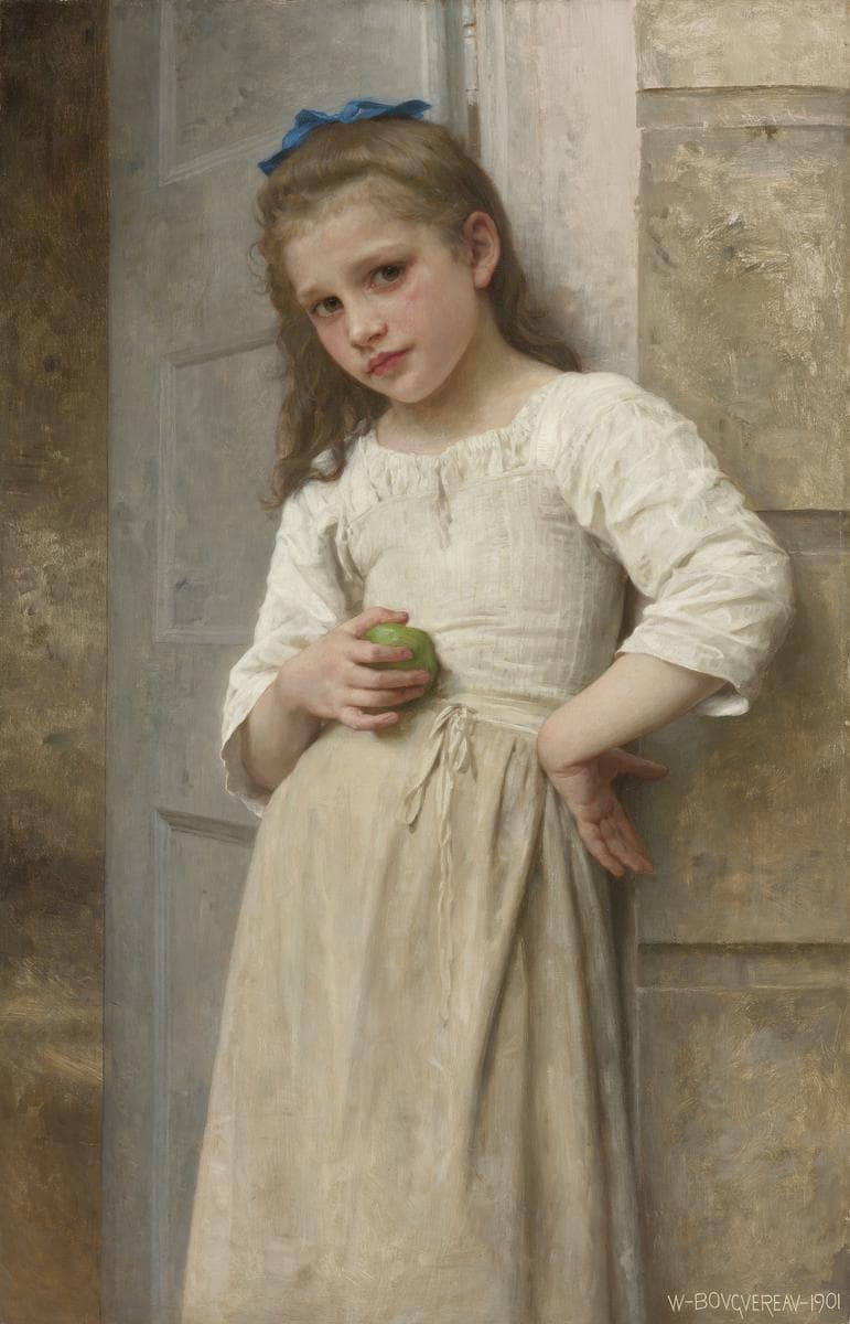 Yvonne on the doorstep — William-Adolphe Bouguereau