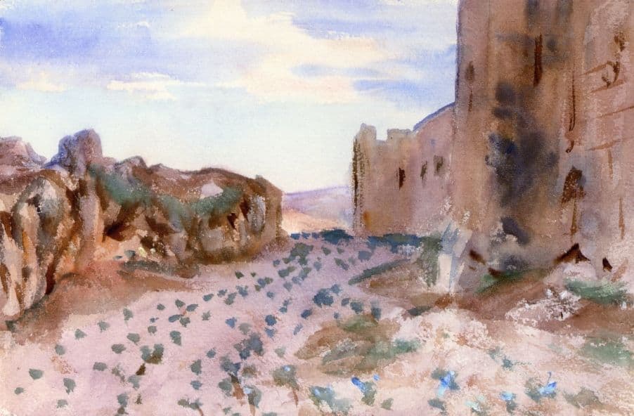 Fortress, Roads and Rocks — John Singer Sargent