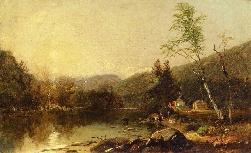 Study for View of the Valley of the White Mountains, New Hampashire — William Hart