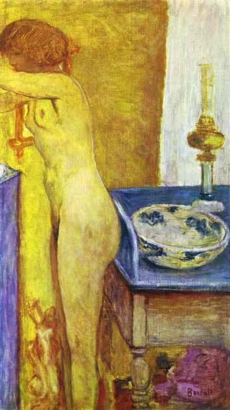 Nude at the Toilet Table — Pierre Bonnard