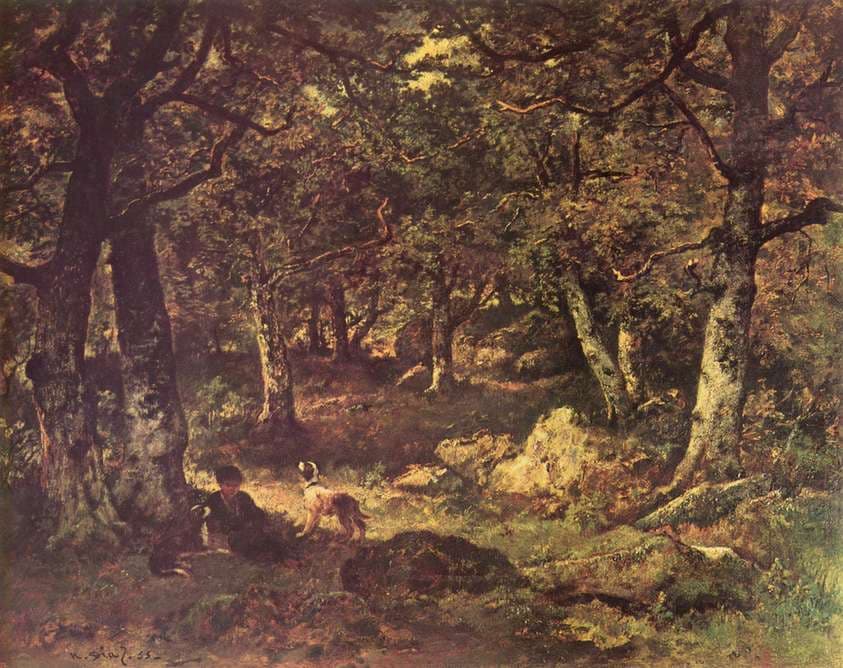 In the woods — Narcisse Virgilio Díaz