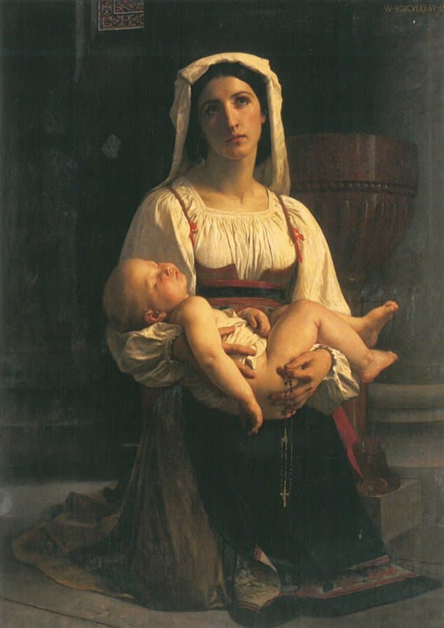 Prayer to The Virgin — William-Adolphe Bouguereau