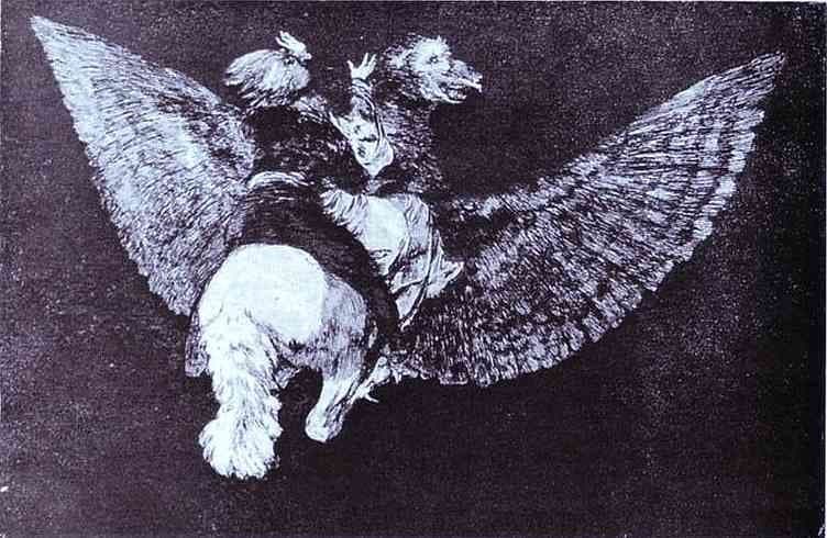 Absurdity Flying — Francisco Goya