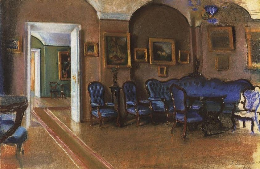 Gatchina. Interior — Zinaida Serebriakova